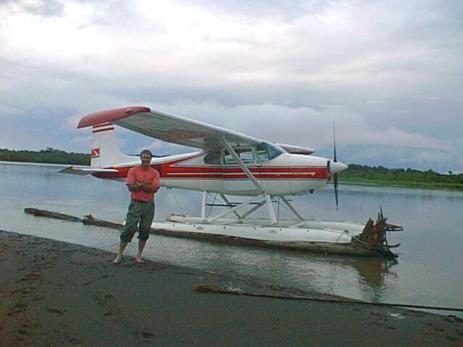 After the first eleven years on my river boat, I bought a floatplane in Canada and flew it down to the Amazon to start my air charter business. </p> <div class=